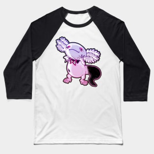 Axolotl black and white mud puppy t-shirt 2 Baseball T-Shirt